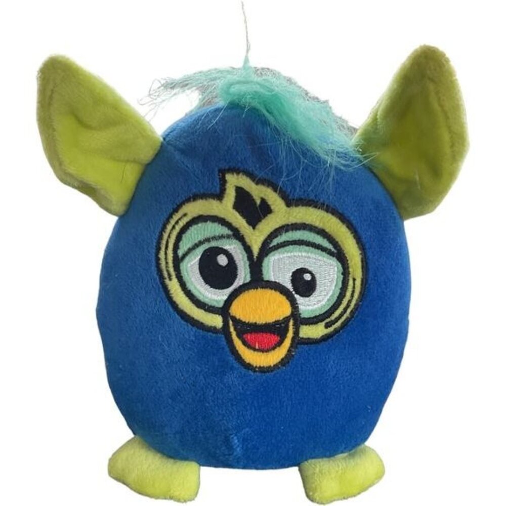 Furby Plush Toy Blue & Green 6" Stuffed Animal Collectible Kids Toy